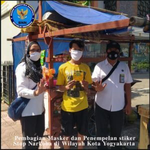 BNN melakukan Sosialisasi P4GN dan Pencegahan Covid 19 di Kota Yogyakarta