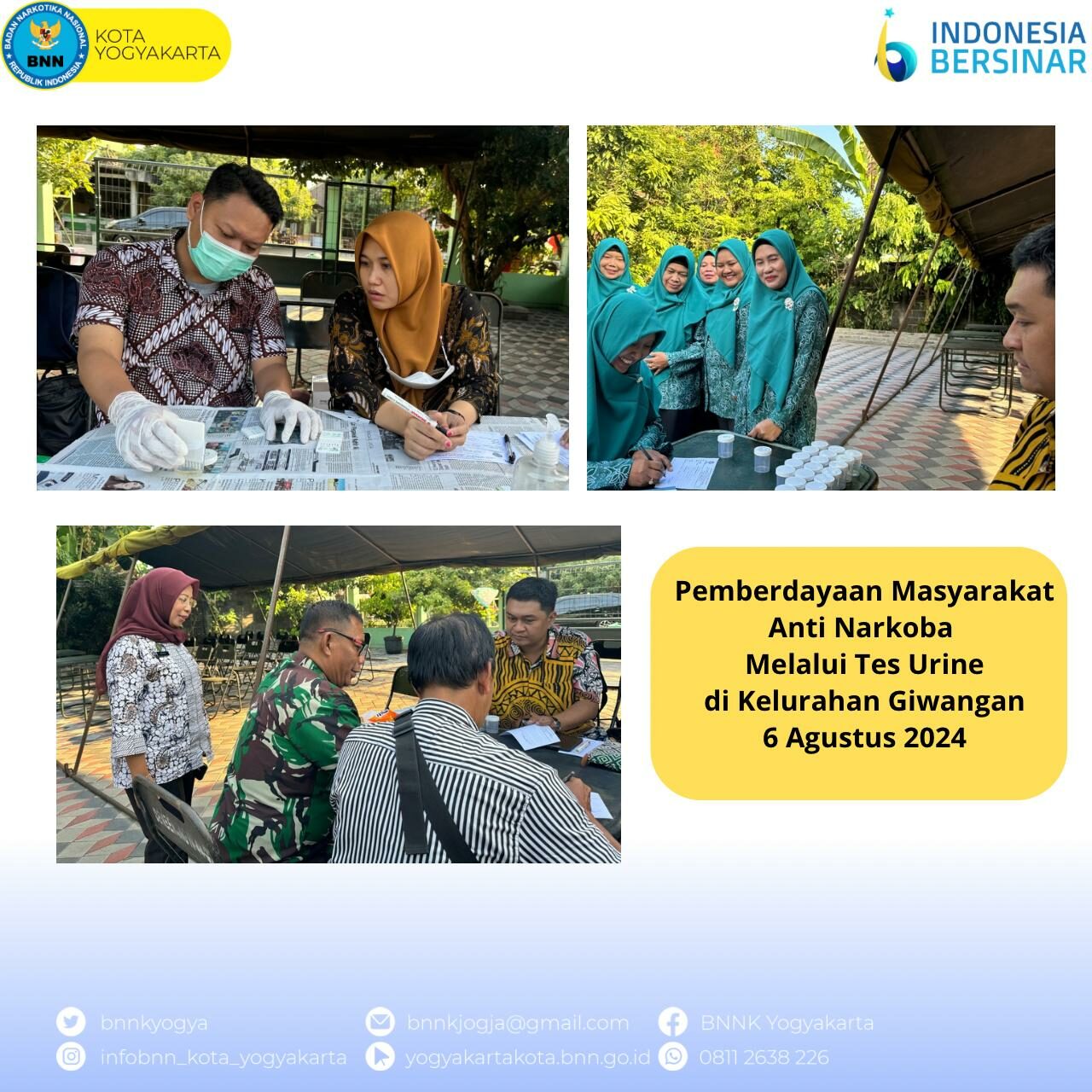 Pemberdayaan Masyarakat Anti Narkoba Melalui Tes Urine di Kelurahan Giwangan Pemberdayaan Masyarakat Anti Narkoba Melalui Tes Urine di Kelurahan Giwangan